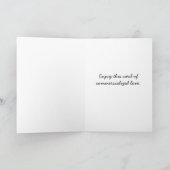 Funny Sarcastic Big Red Heart Greeting Card (Inside)