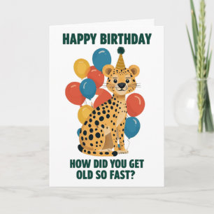 Funny Sarcastic Birthday Messages & Age Jokes Card