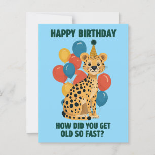 Funny Sarcastic Birthday Messages & Age Jokes Postcard