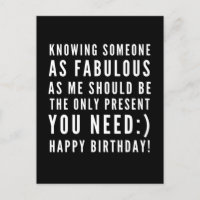 Funny sarcastic birthday wish for a boyfriend
