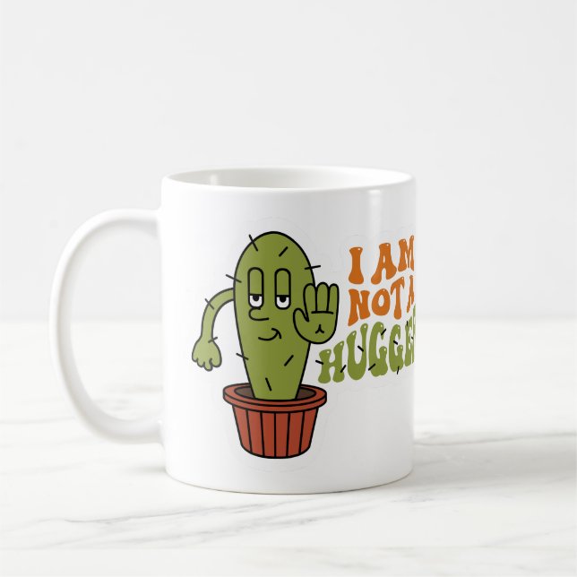 Funny Sarcastic Cactus  Coffee Mug (Left)