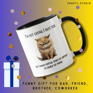 Funny Sarcastic Cat Best Friend Birthday Joke Mug