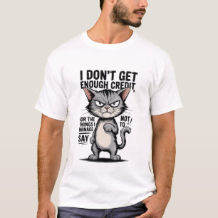Funny Sarcastic Cat Quote Attitude Humor T-Shirt