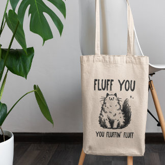 Funny Sarcastic Cat Tote Bag