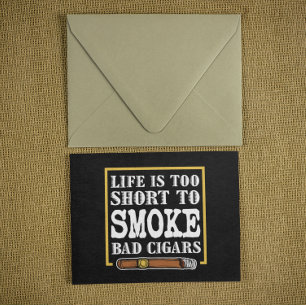 Funny Sarcastic Cigar Quote Postcard