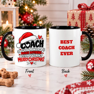 Funny Sarcastic Coach Christmas Appreciation Gift Mug