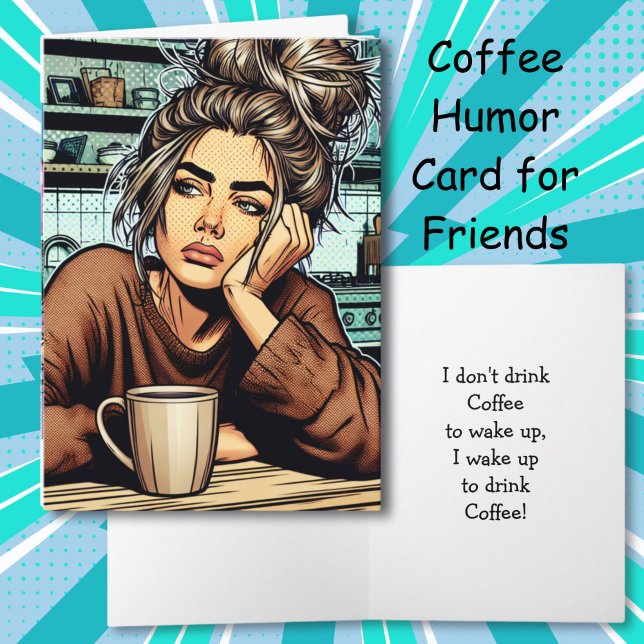Funny Sarcastic Coffee Humour | Friendship Card (Creator Uploaded)