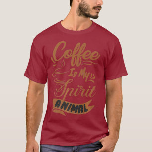 Funny Sarcastic Coffee is My Spirit Animal Men T-Shirt