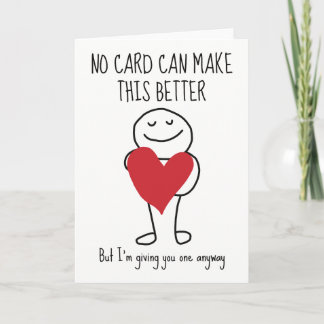 Funny Sarcastic Cute Love Valentine Greeting Card