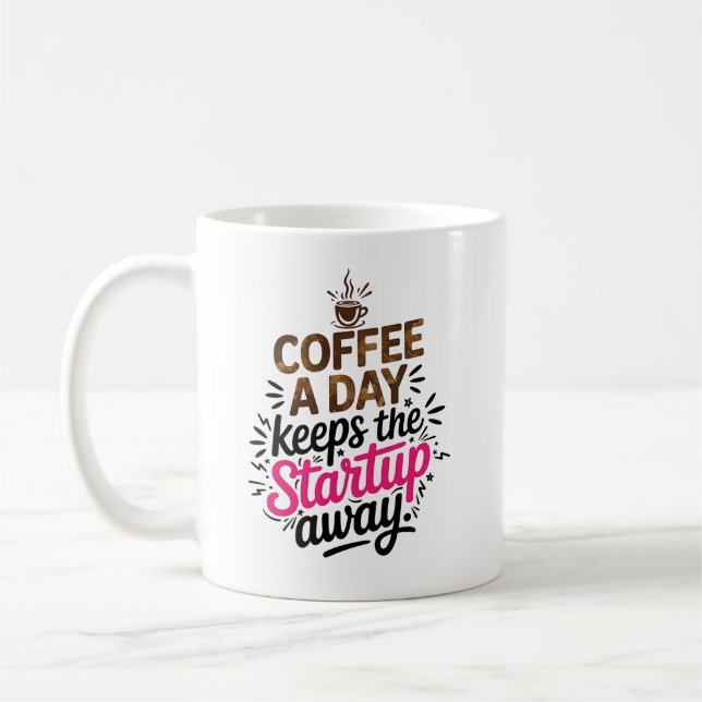 Funny Sarcastic Entrepreneur Gift Startup Humour Coffee Mug (Left)