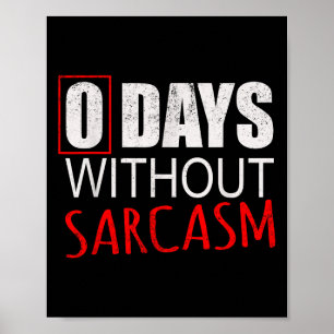 Funny Sarcastic For Men Women & Kids Poster