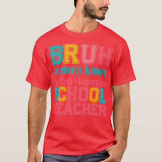 Funny Sarcastic for Mum Funny Mum Bruh Formerly Kn T-Shirt