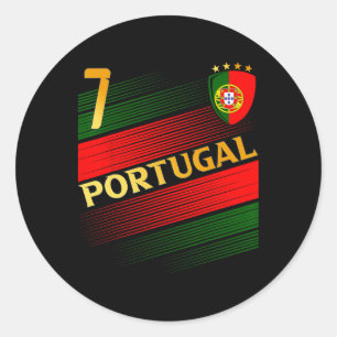 Funny Sarcastic Gifts Store Portugal Flag Portuges Classic Round Sticker