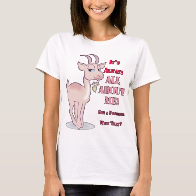 Funny Sarcastic Goat T-Shirt (Front)