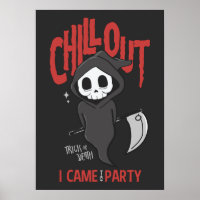 Funny Sarcastic GrimReaper Halloween Party