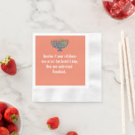 Funny Sarcastic Hanukkah Chanukah Cellphone Quote Napkin<br><div class="desc">Funny Sarcastic Hanukkah Chanukah Cellphone Quote</div>