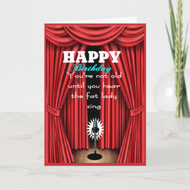 Funny sarcastic happy birthday wish card (Front)