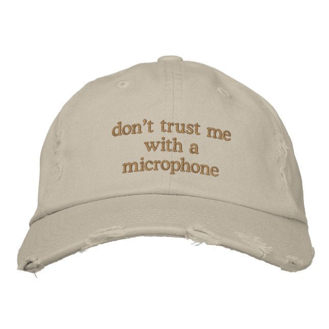 Funny Sarcastic Humor Loud Friend No Filter Embroidered Hat (Front)