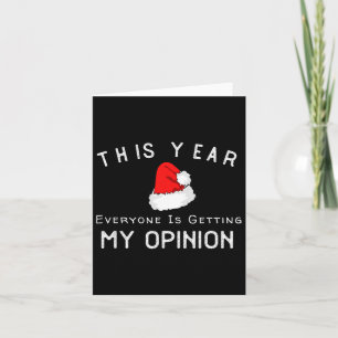 Funny Sarcastic Humour Santa Claus Christmas In Ju Card