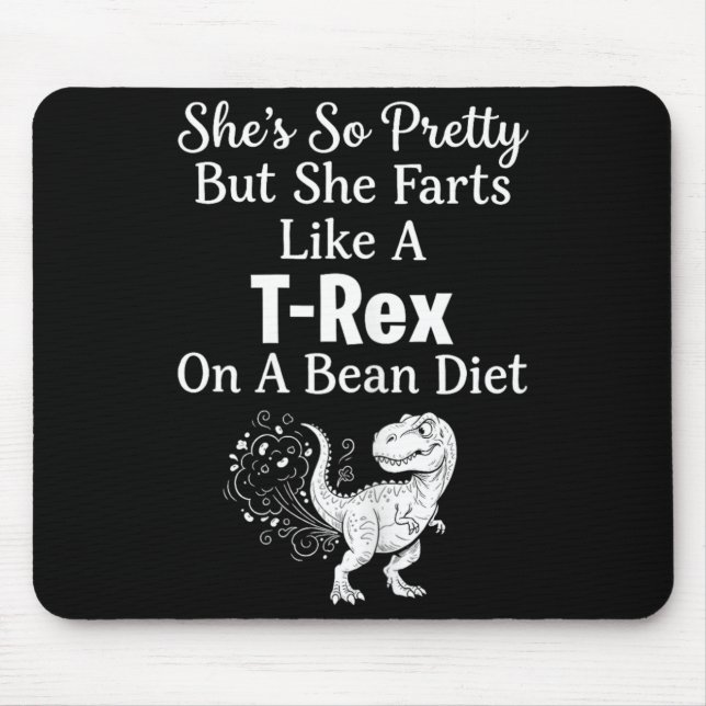 Funny Sarcastic Humour Saurus Quote Mouse Pad (Front)