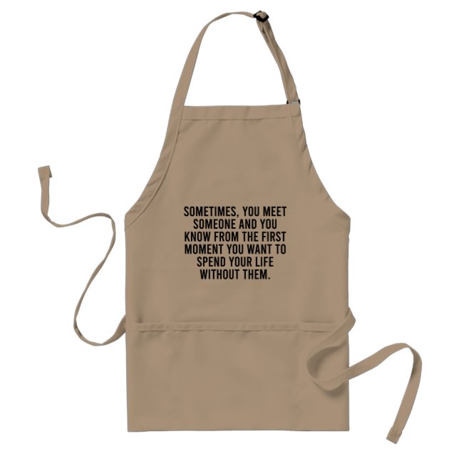 Funny Sarcastic Introvert Humor Saying Standard Apron (Front)