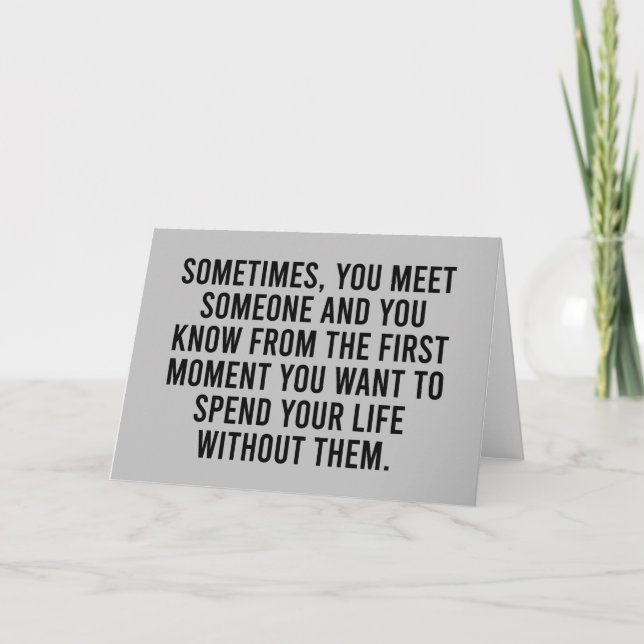 Funny Sarcastic Introvert Humour Saying Card (Front)