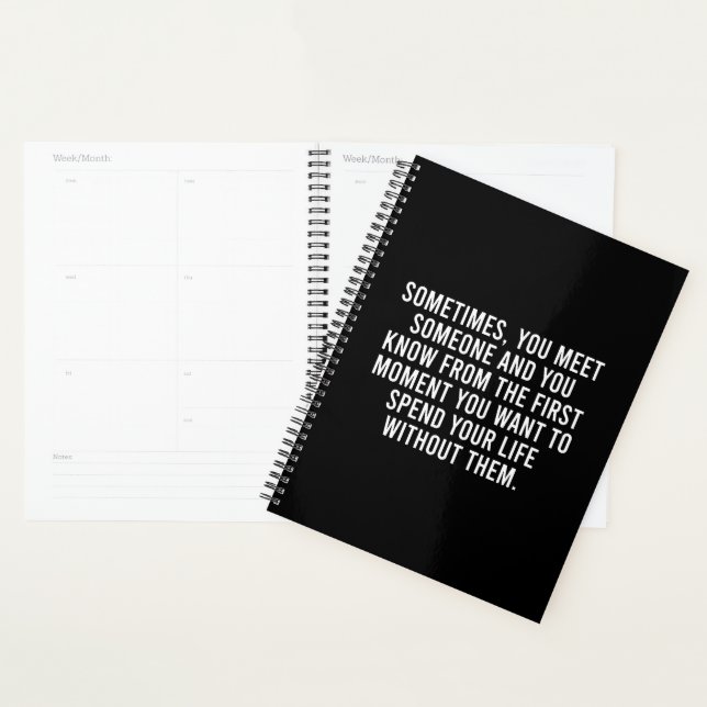 Funny Sarcastic Introvert Humour Saying Planner (Display)