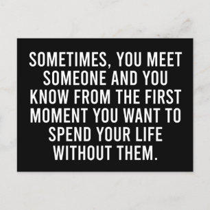 Funny Sarcastic Introvert Humour Saying Postcard