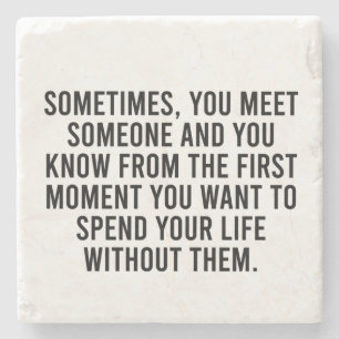 Funny Sarcastic Introvert Humour Saying Stone Coaster