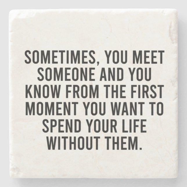 Funny Sarcastic Introvert Humour Saying Stone Coaster (Front)