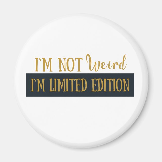 Funny sarcastic introvert quotes magnet (Front)