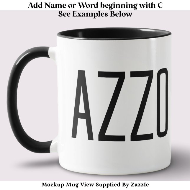 Funny Sarcastic Italian Cazzo Joke, Custom Name Mug (Creator Uploaded)