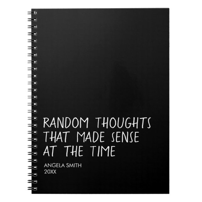 Funny Sarcastic Notebook, Relatable Humour Journal (Front)