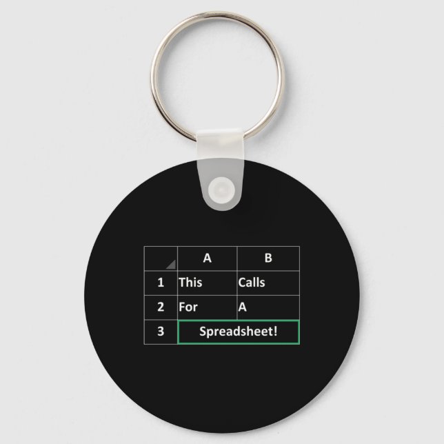 Funny Sarcastic Office Quote This Calls For A Key Ring (Front)