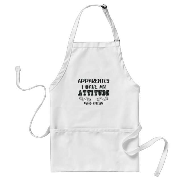 Funny Sarcastic Quote Girls Teens Women Attitude Standard Apron (Front)