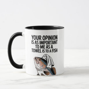 Funny Sarcastic Quote Mug, Funny Fish Mugs