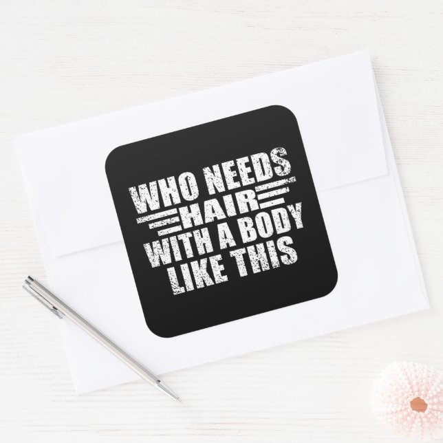 Funny sarcastic quotes adult humour sarcasm square sticker (Envelope)