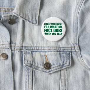 Funny sarcastic quotes humour sarcasm introvert 6 cm round badge