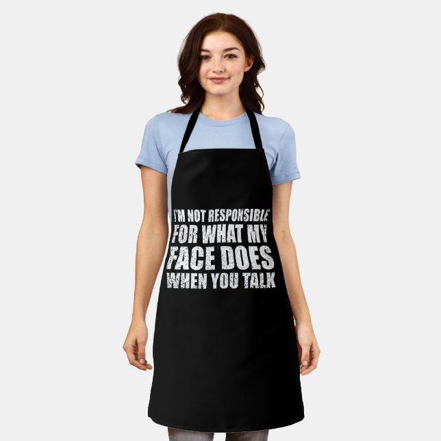 Funny sarcastic quotes humour sarcasm introvert apron (Worn)