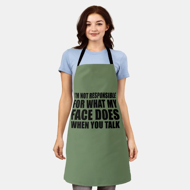 Funny sarcastic quotes humour sarcasm introvert apron (Worn)