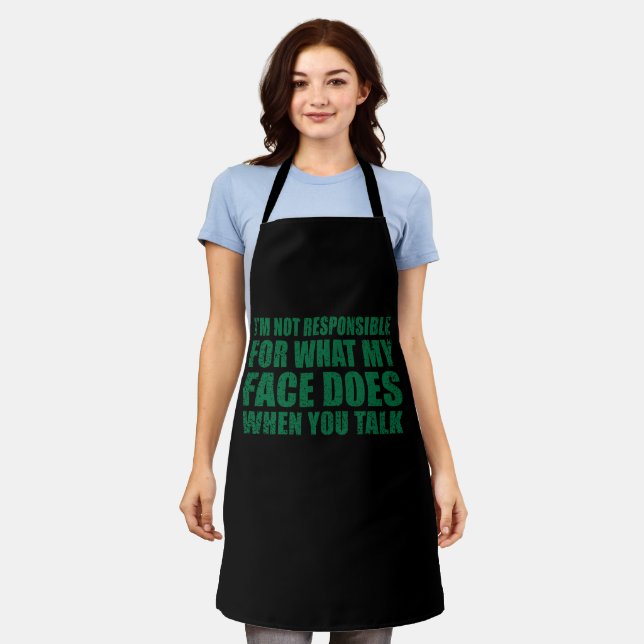 Funny sarcastic quotes humour sarcasm introvert apron (Worn)