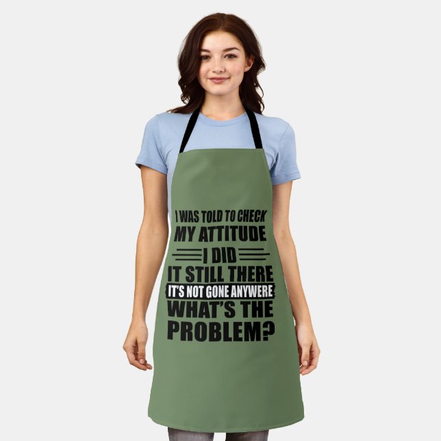 Funny sarcastic quotes humour sarcasm introvert apron (Worn)