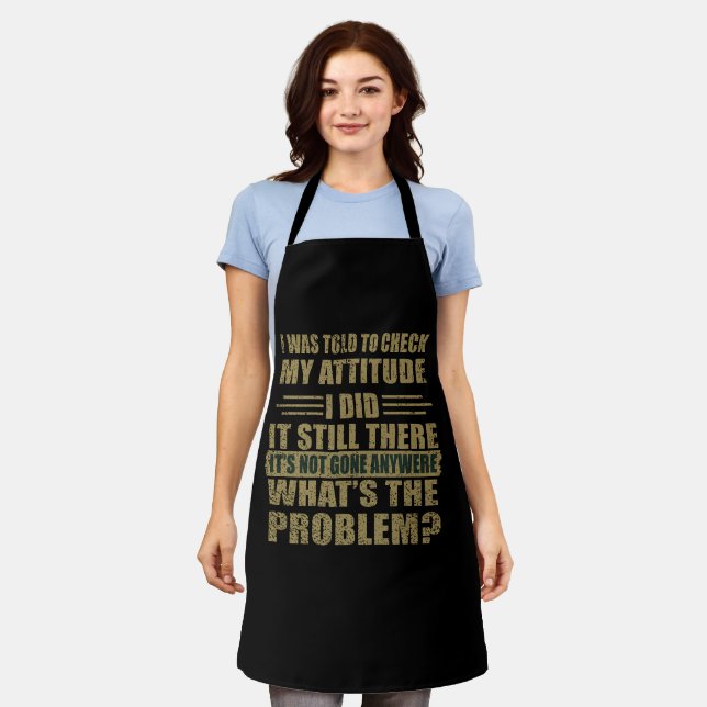 Funny sarcastic quotes humour sarcasm introvert apron (Worn)