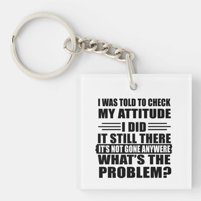 Funny sarcastic quotes humour sarcasm introvert key ring (Front)