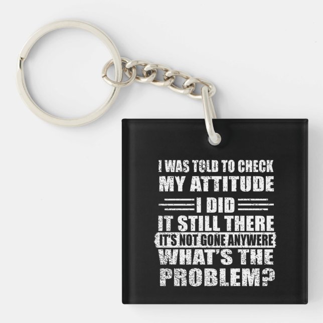 Funny sarcastic quotes humour sarcasm introvert key ring (Front)