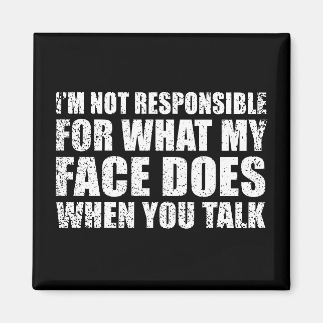 Funny sarcastic quotes humour sarcasm introvert magnet (Front)