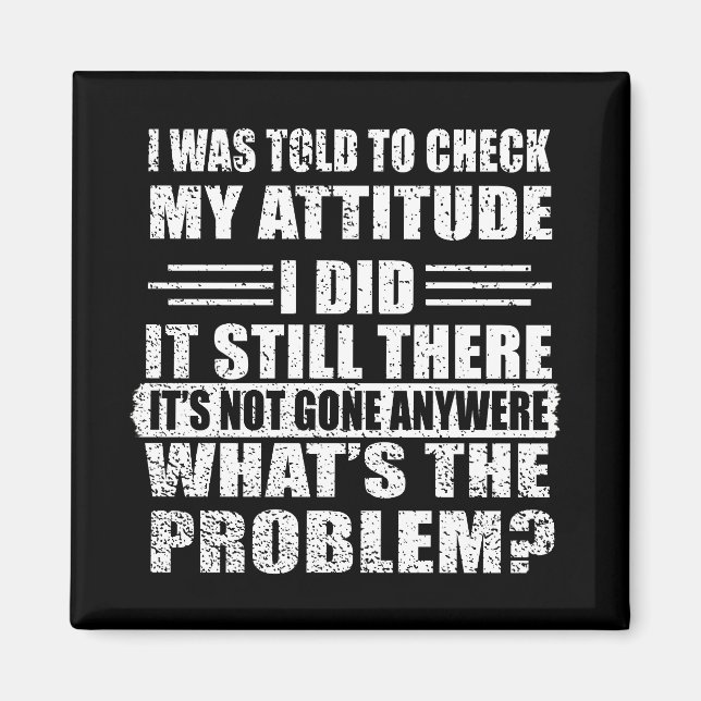 Funny sarcastic quotes humour sarcasm introvert magnet (Front)