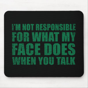 Funny sarcastic quotes humour sarcasm introvert mouse pad