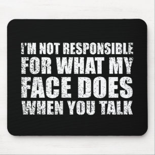 Funny sarcastic quotes humour sarcasm introvert mouse pad