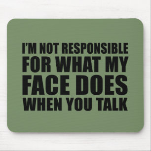 Funny sarcastic quotes humour sarcasm introvert mouse pad